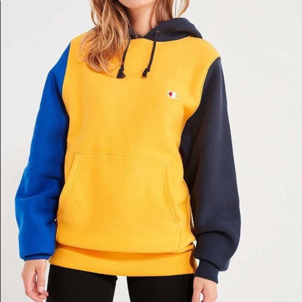 UO Exclusive Champion Colorblock Hoodie!